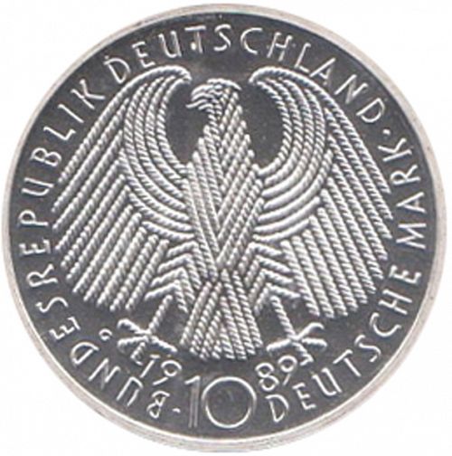 10 Mark Reverse Image minted in GERMANY in 1998G (1949-01 - Federal Republic - Commemorative)  - The Coin Database
