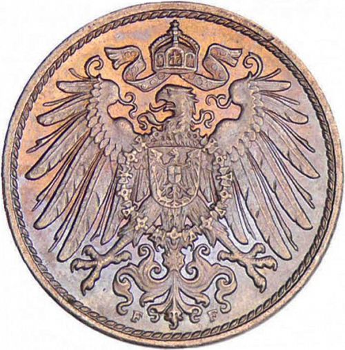 10 Pfenning Obverse Image minted in GERMANY in 1907F (1871-18 - Empire)  - The Coin Database