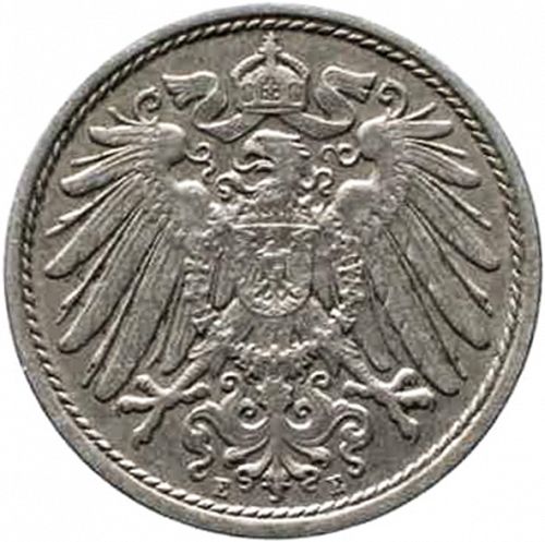 10 Pfenning Obverse Image minted in GERMANY in 1909E (1871-18 - Empire)  - The Coin Database