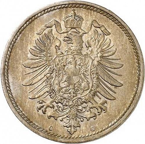 10 Pfenning Reverse Image minted in GERMANY in 1873C (1871-18 - Empire)  - The Coin Database