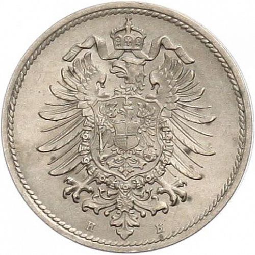 10 Pfenning Reverse Image minted in GERMANY in 1874H (1871-18 - Empire)  - The Coin Database