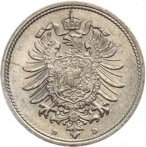 10 Pfenning Reverse Image minted in GERMANY in 1888D (1871-18 - Empire)  - The Coin Database