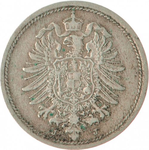 10 Pfenning Reverse Image minted in GERMANY in 1888J (1871-18 - Empire)  - The Coin Database