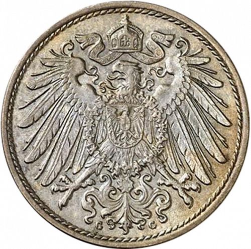 10 Pfenning Reverse Image minted in GERMANY in 1897G (1871-18 - Empire)  - The Coin Database