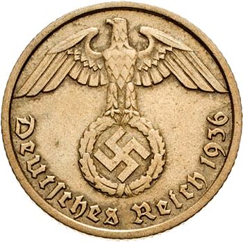 10 Reichspfenning Obverse Image minted in GERMANY in 1936G (1933-45 - Thrid Reich)  - The Coin Database