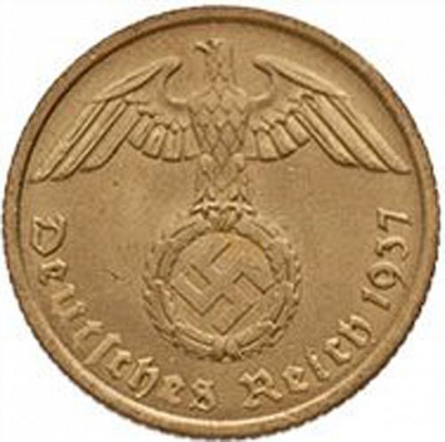 10 Reichspfenning Obverse Image minted in GERMANY in 1937A (1933-45 - Thrid Reich)  - The Coin Database