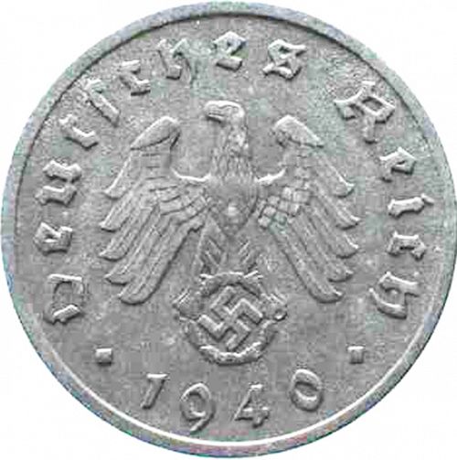 10 Reichspfenning Obverse Image minted in GERMANY in 1940F (1933-45 - Thrid Reich)  - The Coin Database