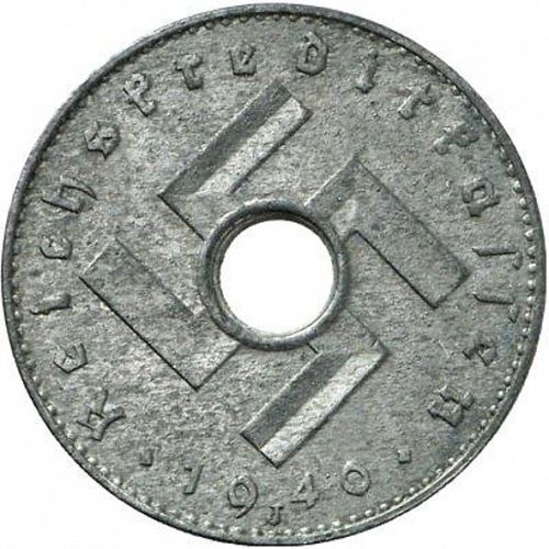 10 Reichspfenning Obverse Image minted in GERMANY in 1940J (1940-41 - Thrid Reich - Military Coinage)  - The Coin Database