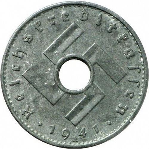 10 Reichspfenning Obverse Image minted in GERMANY in 1941A (1940-41 - Thrid Reich - Military Coinage)  - The Coin Database
