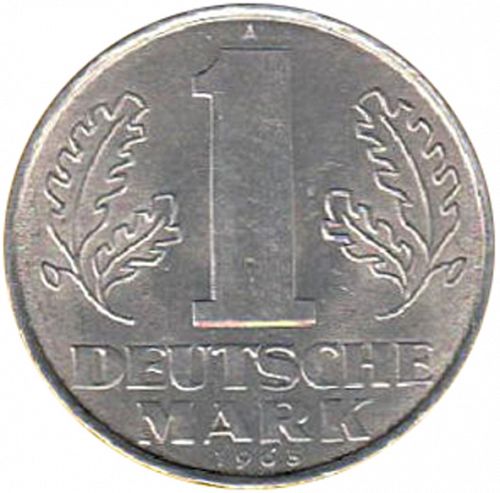 1 Mark Obverse Image minted in GERMANY in 1963A (1949-90 - Democratic Republic)  - The Coin Database