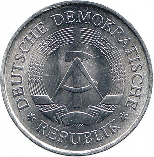 1 Mark Obverse Image minted in GERMANY in 1973A (1949-90 - Democratic Republic)  - The Coin Database