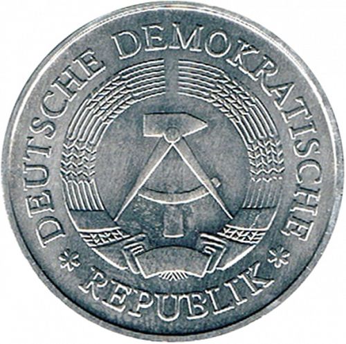 1 Mark Reverse Image minted in GERMANY in 1980A (1949-90 - Democratic Republic)  - The Coin Database