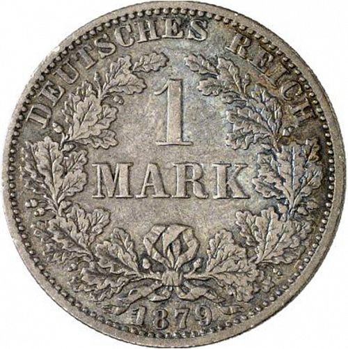 1 Mark Obverse Image minted in GERMANY in 1879A (1871-18 - Empire)  - The Coin Database