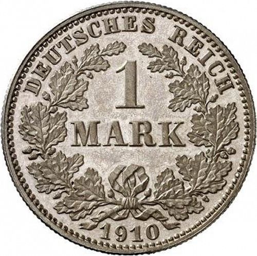 1 Mark Obverse Image minted in GERMANY in 1910E (1871-18 - Empire)  - The Coin Database