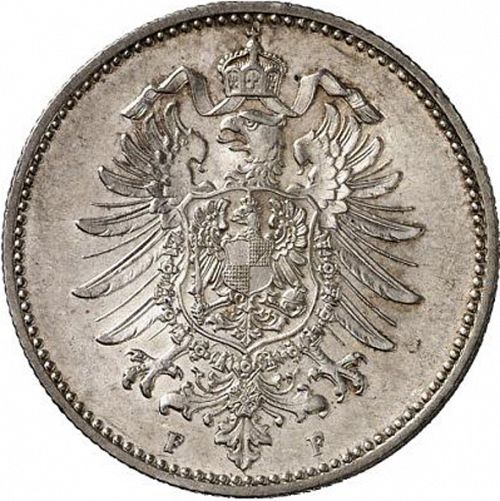 1 Mark Reverse Image minted in GERMANY in 1873F (1871-18 - Empire)  - The Coin Database