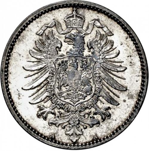 1 Mark Reverse Image minted in GERMANY in 1874A (1871-18 - Empire)  - The Coin Database
