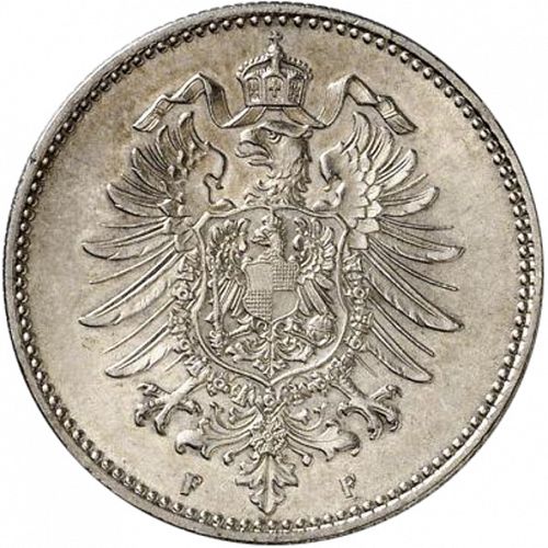 1 Mark Reverse Image minted in GERMANY in 1878F (1871-18 - Empire)  - The Coin Database