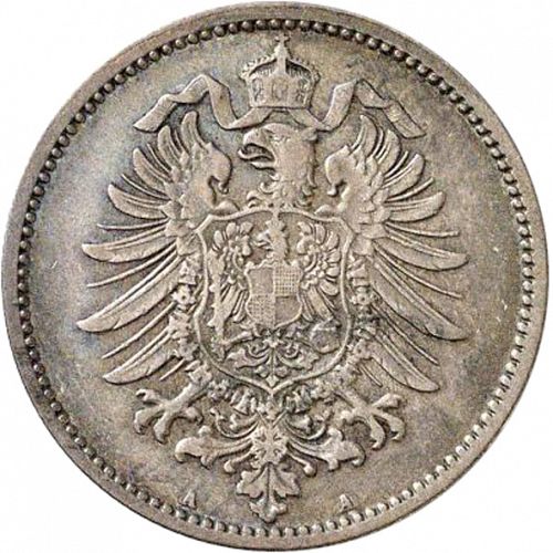 1 Mark Reverse Image minted in GERMANY in 1879A (1871-18 - Empire)  - The Coin Database
