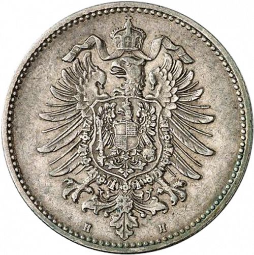 1 Mark Reverse Image minted in GERMANY in 1882G (1871-18 - Empire)  - The Coin Database