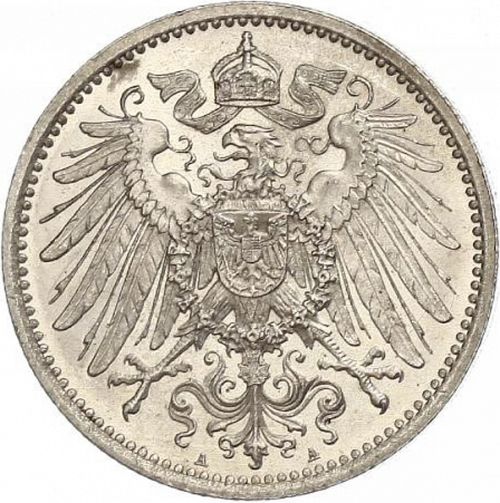 1 Mark Reverse Image minted in GERMANY in 1891A (1871-18 - Empire)  - The Coin Database