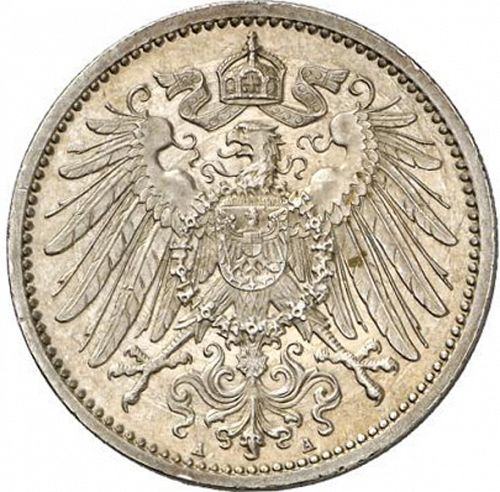 1 Mark Reverse Image minted in GERMANY in 1893A (1871-18 - Empire)  - The Coin Database