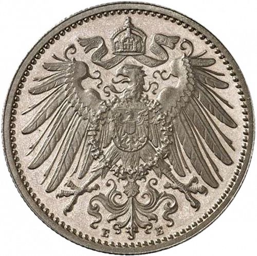 1 Mark Reverse Image minted in GERMANY in 1910E (1871-18 - Empire)  - The Coin Database