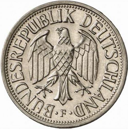 1 Mark Obverse Image minted in GERMANY in 1957F (1949-01 - Federal Republic)  - The Coin Database