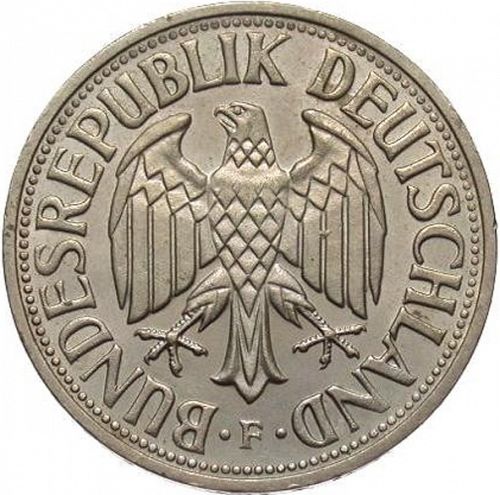 1 Mark Obverse Image minted in GERMANY in 1959F (1949-01 - Federal Republic)  - The Coin Database