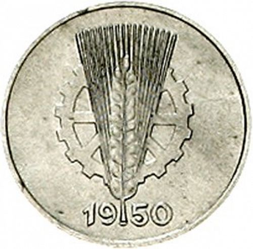 Pfennig Reverse Image minted in GERMANY in 1950E (1949-90 - Democratic Republic)  - The Coin Database