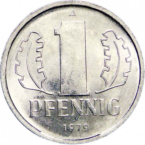 Pfennig Reverse Image minted in GERMANY in 1979A (1949-90 - Democratic Republic)  - The Coin Database
