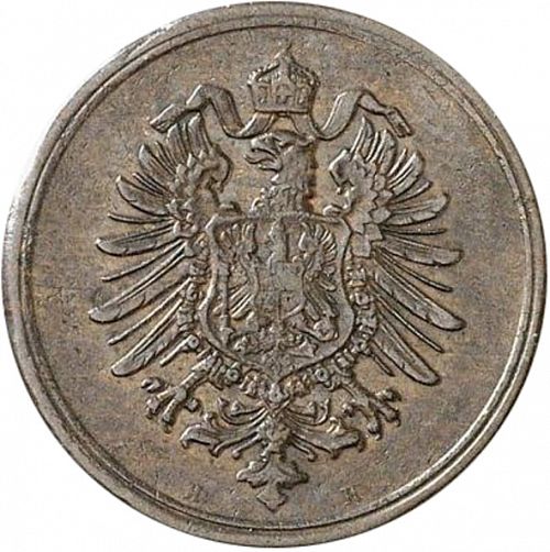 1 Pfenning Reverse Image minted in GERMANY in 1874H (1871-18 - Empire)  - The Coin Database