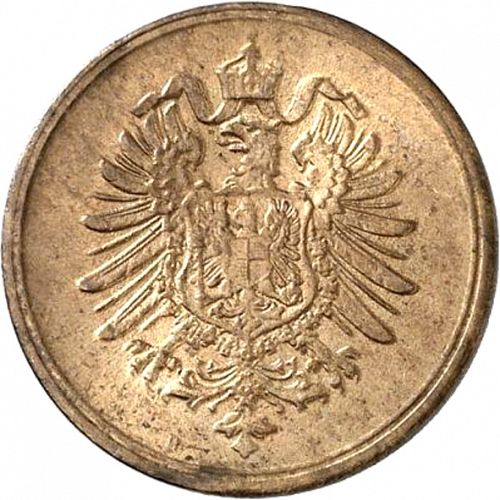 1 Pfenning Reverse Image minted in GERMANY in 1876H (1871-18 - Empire)  - The Coin Database
