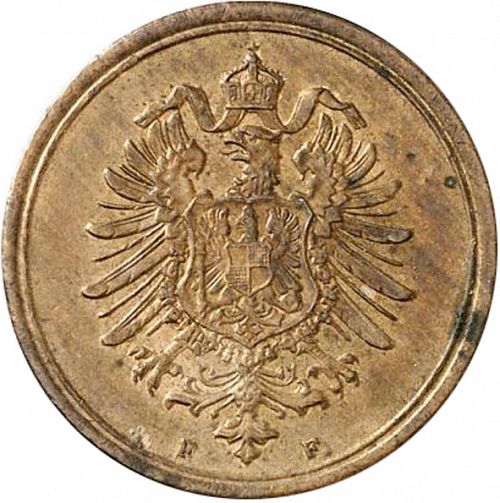 1 Pfenning Reverse Image minted in GERMANY in 1886F (1871-18 - Empire)  - The Coin Database