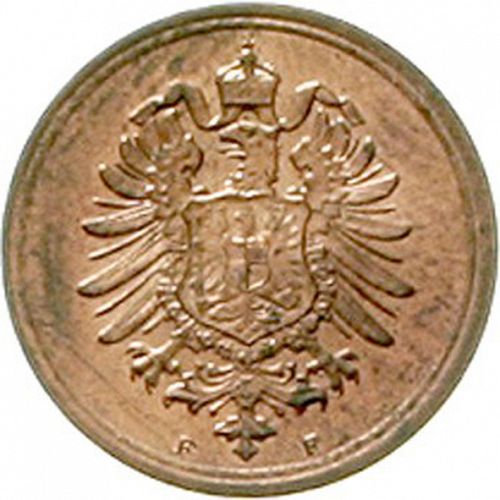 1 Pfenning Reverse Image minted in GERMANY in 1888F (1871-18 - Empire)  - The Coin Database
