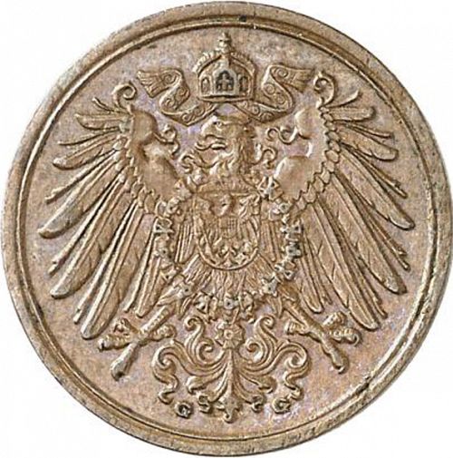 1 Pfenning Reverse Image minted in GERMANY in 1897G (1871-18 - Empire)  - The Coin Database