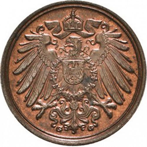 1 Pfenning Reverse Image minted in GERMANY in 1902G (1871-18 - Empire)  - The Coin Database