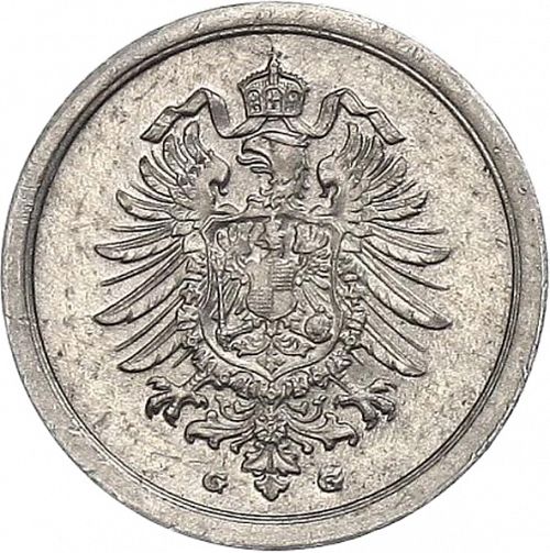 1 Pfenning Reverse Image minted in GERMANY in 1916G (1871-18 - Empire)  - The Coin Database