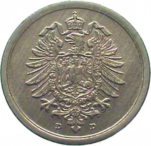 1 Pfenning Reverse Image minted in GERMANY in 1918D (1871-18 - Empire)  - The Coin Database