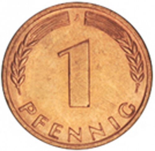 1 Pfennig Reverse Image minted in GERMANY in 1969J (1949-01 - Federal Republic)  - The Coin Database