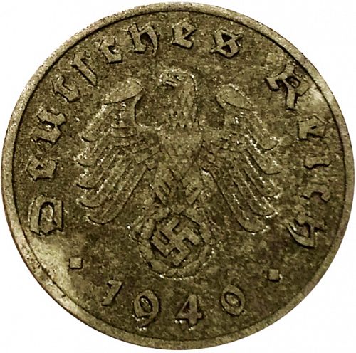 Reichspfenning Obverse Image minted in GERMANY in 1940A (1933-45 - Thrid Reich)  - The Coin Database