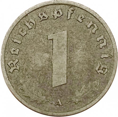 Reichspfenning Obverse Image minted in GERMANY in 1940A (1933-45 - Thrid Reich)  - The Coin Database