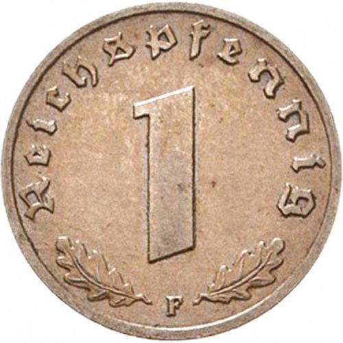 Reichspfenning Reverse Image minted in GERMANY in 1936F (1933-45 - Thrid Reich)  - The Coin Database