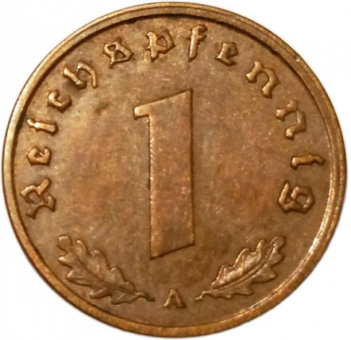 Reichspfenning Reverse Image minted in GERMANY in 1939A (1933-45 - Thrid Reich)  - The Coin Database