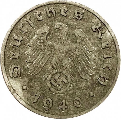 Reichspfenning Reverse Image minted in GERMANY in 1940A (1933-45 - Thrid Reich)  - The Coin Database