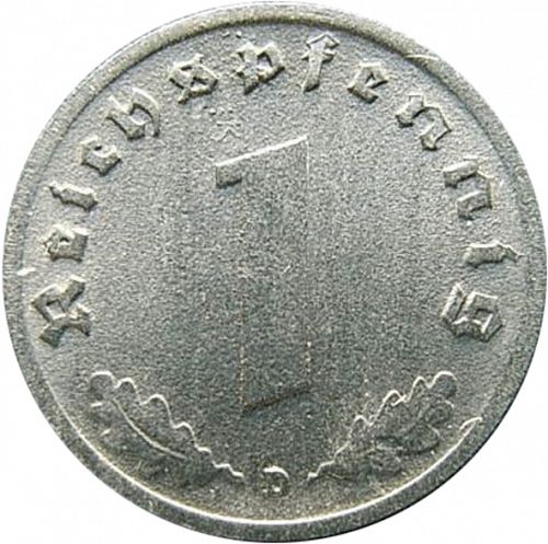 Reichspfenning Reverse Image minted in GERMANY in 1944D (1933-45 - Thrid Reich)  - The Coin Database