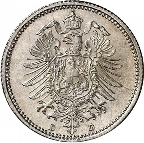 20 Pfenning Reverse Image minted in GERMANY in 1873D (1871-18 - Empire)  - The Coin Database