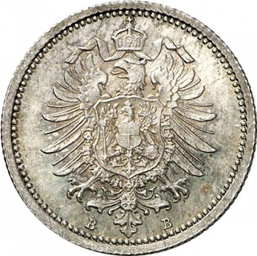 20 Pfenning Reverse Image minted in GERMANY in 1874B (1871-18 - Empire)  - The Coin Database