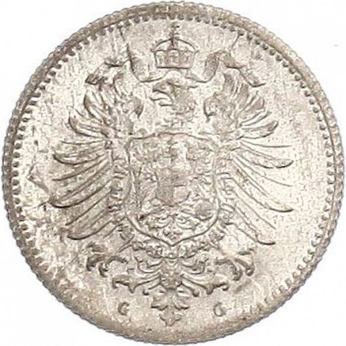20 Pfenning Reverse Image minted in GERMANY in 1875G (1871-18 - Empire)  - The Coin Database