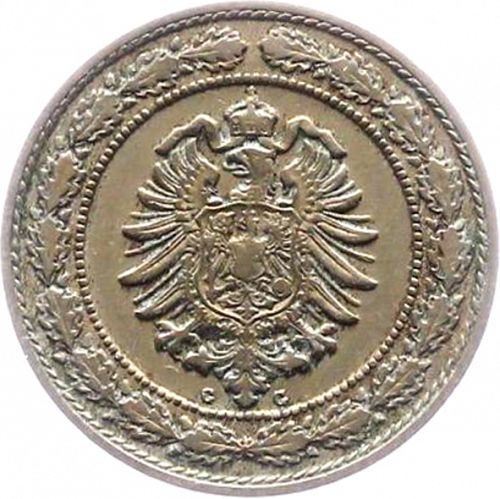 20 Pfenning Reverse Image minted in GERMANY in 1888G (1871-18 - Empire)  - The Coin Database