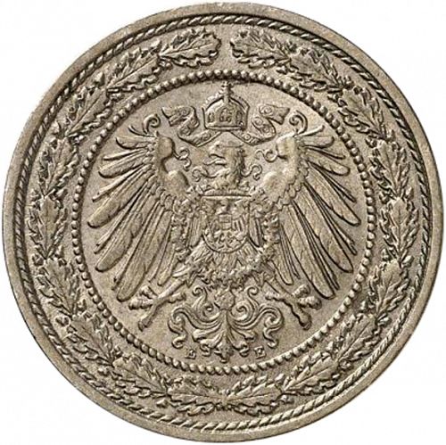 20 Pfenning Reverse Image minted in GERMANY in 1890E (1871-18 - Empire)  - The Coin Database